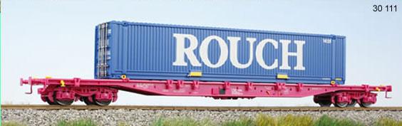 Container flat car CNC with 45' container "ROUCH"<br /><a href='images/pictures/LS_Models/30111.jpg' target='_blank'>Full size image</a>